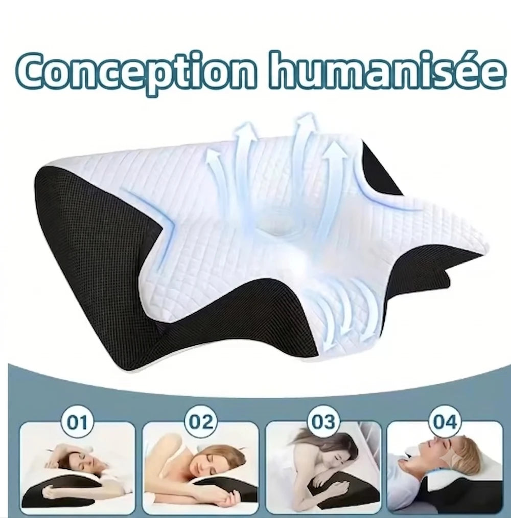 Oreiller Ergonomique Mémoire de Forme