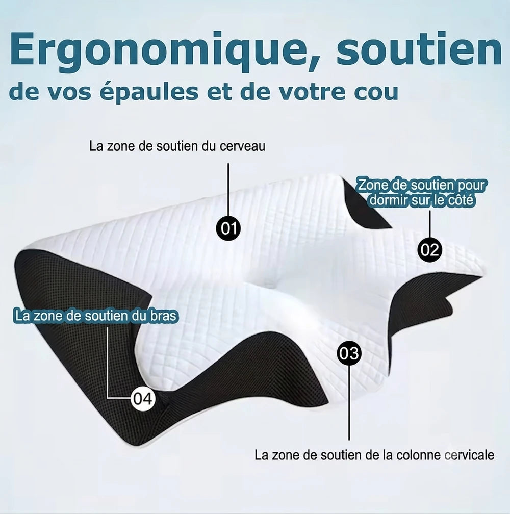 Oreiller Ergonomique Mémoire de Forme