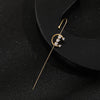 Boucle d'Oreille Grimpeur Cristal Plaqué Or