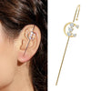 Boucle d'Oreille Grimpeur Cristal Plaqué Or