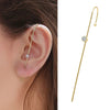 Boucle d'Oreille Grimpeur Cristal Plaqué Or