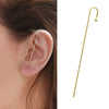 Boucle d'Oreille Grimpeur Cristal Plaqué Or