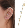 Boucle d'Oreille Grimpeur Cristal Plaqué Or