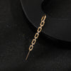 Boucle d'Oreille Grimpeur Cristal Plaqué Or