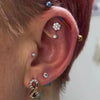 Piercing Tragus Titane Zircon