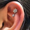 Piercing Tragus Titane Zircon