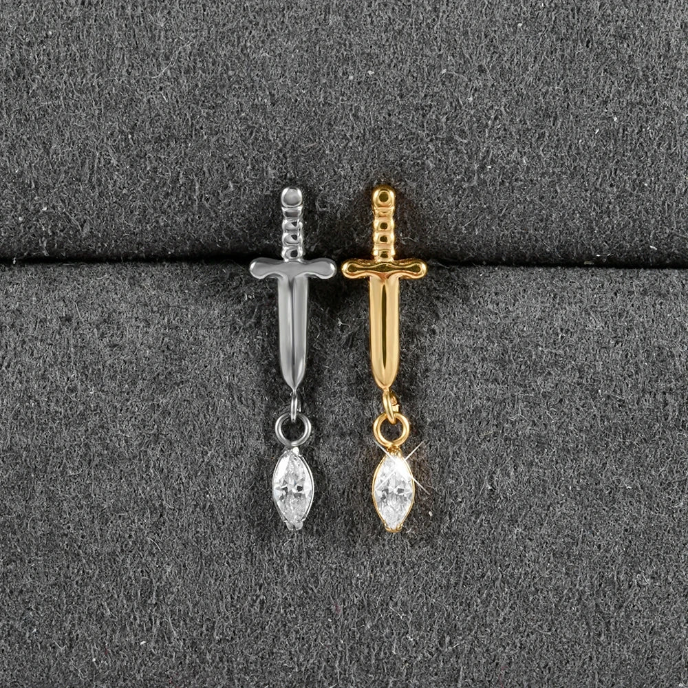 Piercing Tragus Titane Zircon
