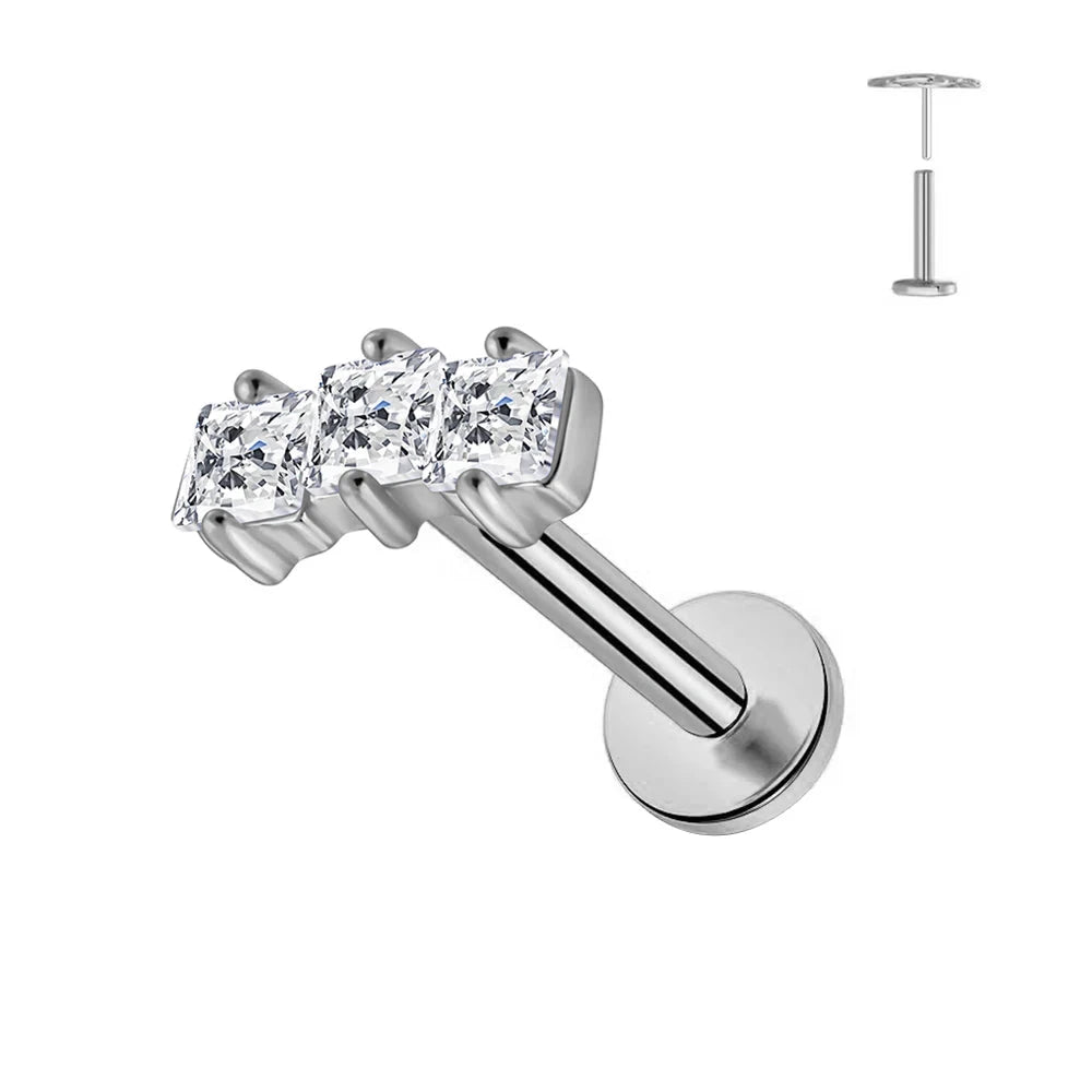 Collection Piercings Titane — Designs Fleurs Élégants