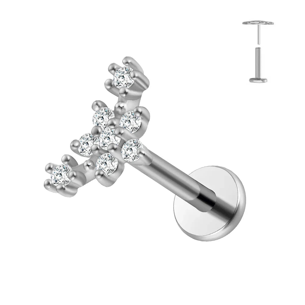 Collection Piercings Titane — Designs Fleurs Élégants