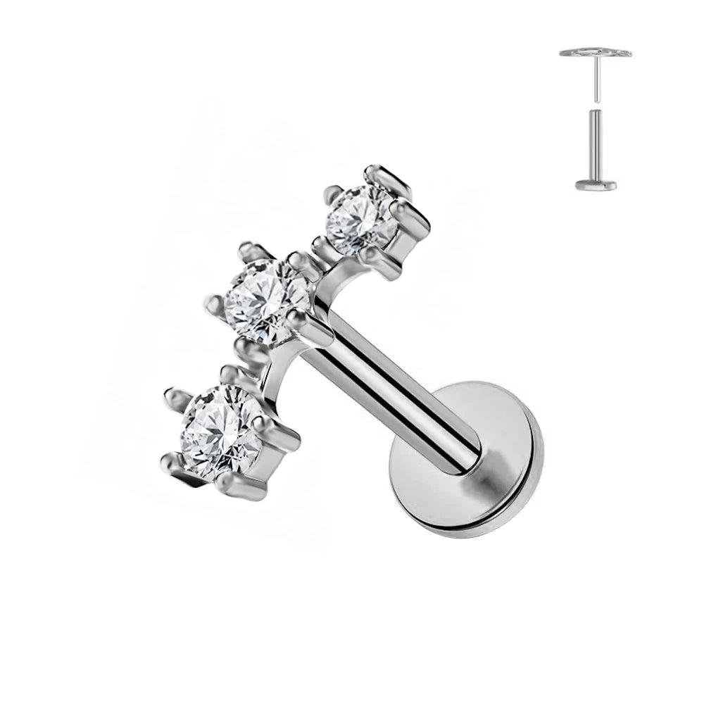 Collection Piercings Titane — Designs Fleurs Élégants