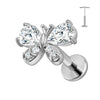 Collection Piercings Titane — Designs Fleurs Élégants