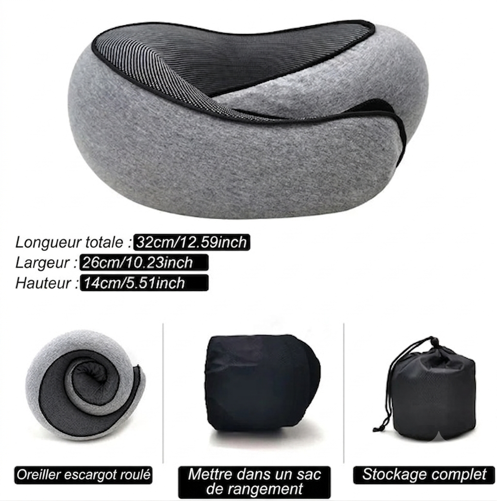 Arrive Reposé, Pas Courbaturé  Coussin de Voyage Premium