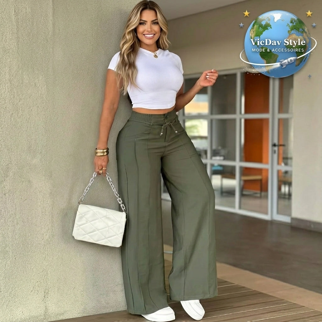Le Pantalon Fluide qui Habille Toutes les Silhouettes 🎁 Achetez-en 1, le 2ème à -30 %