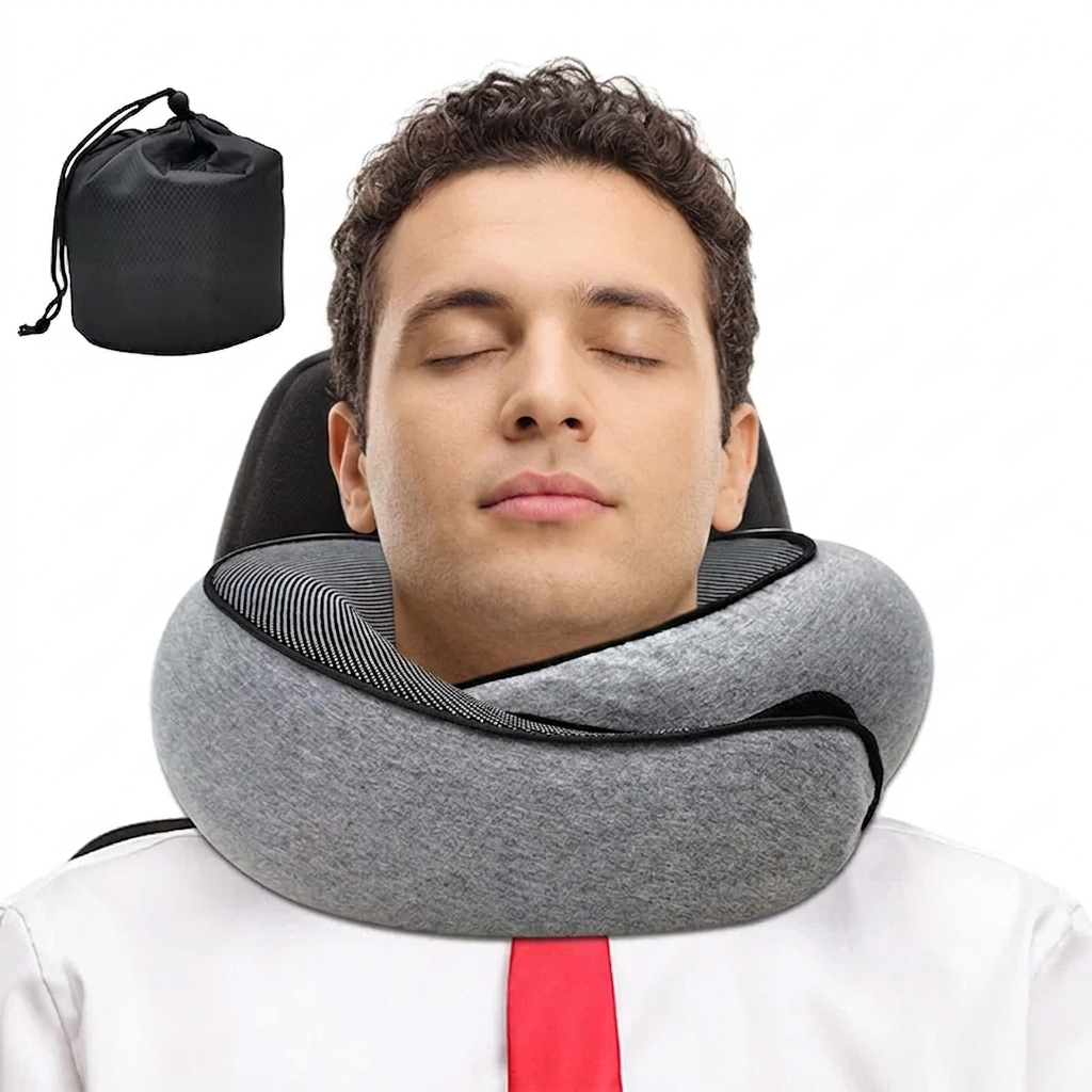 Arrive Reposé, Pas Courbaturé  Coussin de Voyage Premium