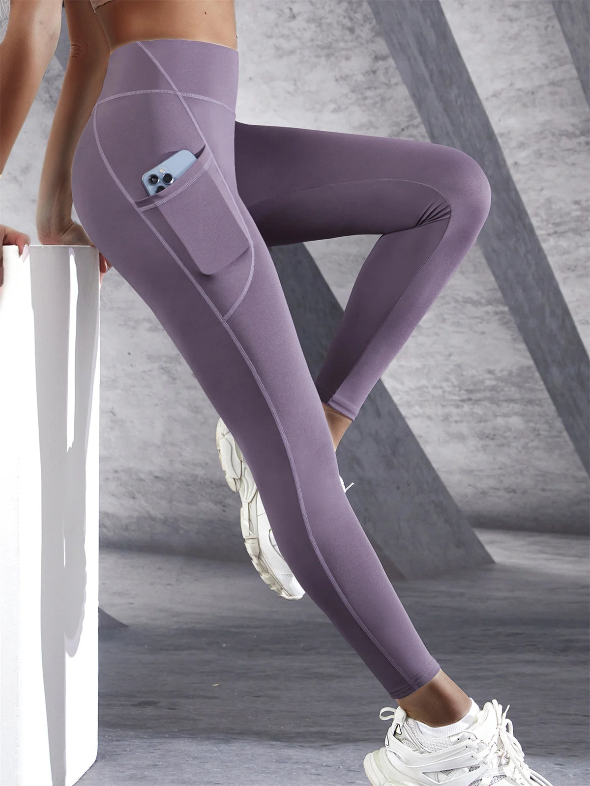Legging Taille Haute Femme – Yoga, Fitness & Running avec Poches « 🎁 1 acheté = le 2ème à -15% »