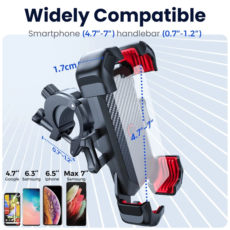 Support Téléphone Vélo Joyroom ZS288 – Rotation 360° – Antichoc – Universel 4,7"-7"