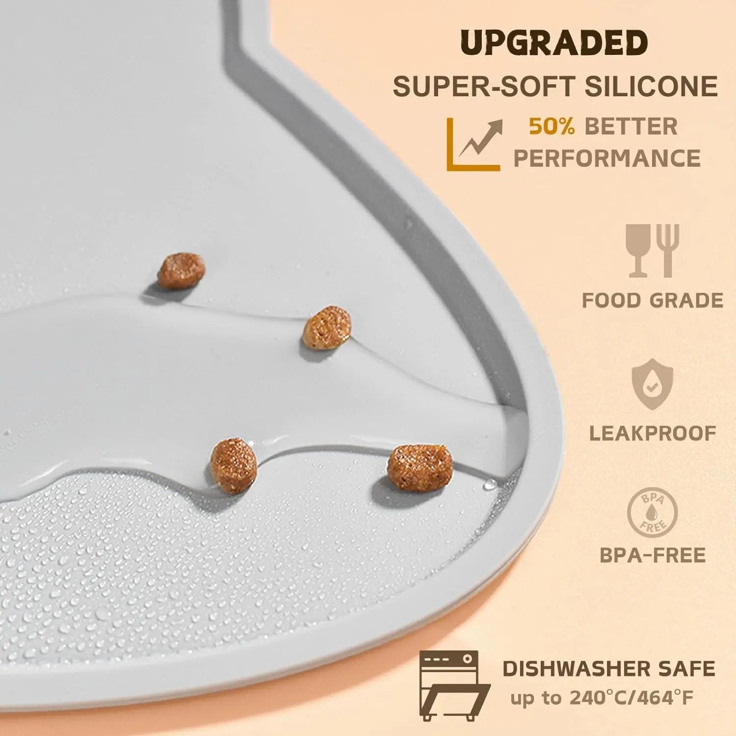 Tapis Silicone Antidérapant pour Animaux