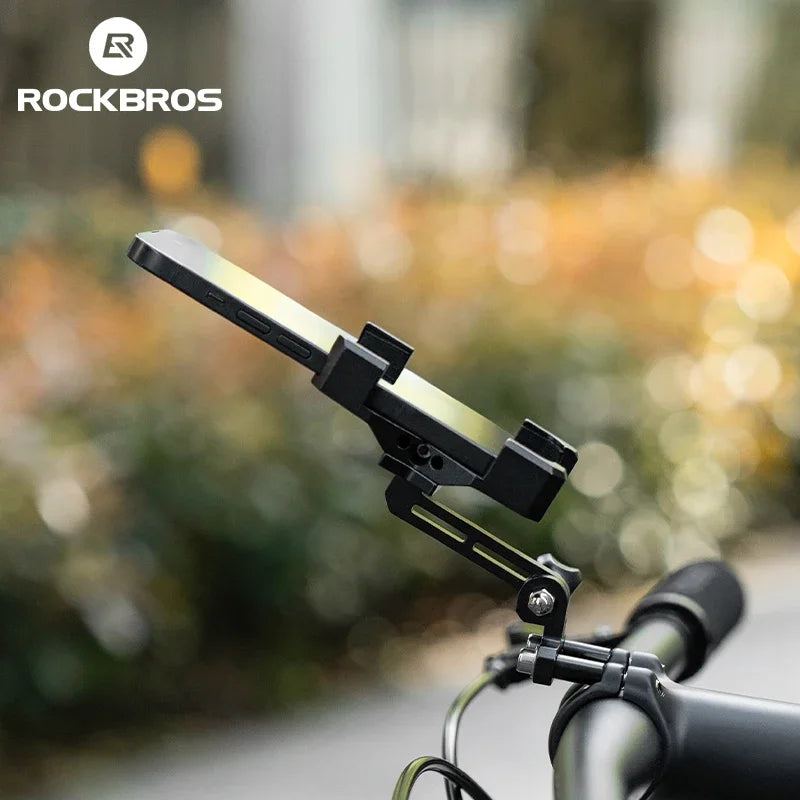 Support Téléphone Vélo ROCKBROS – Aluminium Haute Résistance – 4,7"-7,09" – Guidon, Potence ou Tête de Fourche