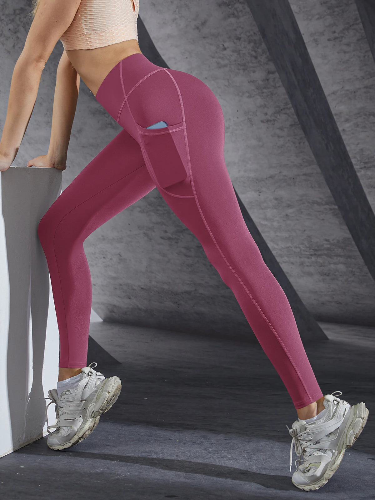 Legging Taille Haute Femme – Yoga, Fitness & Running avec Poches « 🎁 1 acheté = le 2ème à -15% »