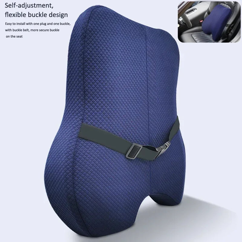 Ensemble Coussin Siège & Lombaire en Mousse à Mémoire de Forme