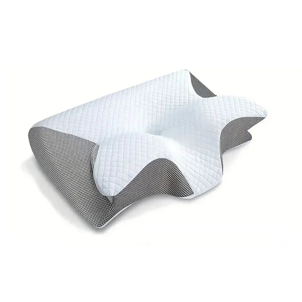 Oreiller cervical ergonomique en mousse à mémoire – Soutien orthopédique respirant pour douleurs cervicales