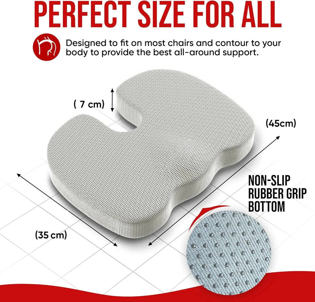 Coussin Ergonomique Mémoire de Forme – Siège de Bureau & Confort Assis