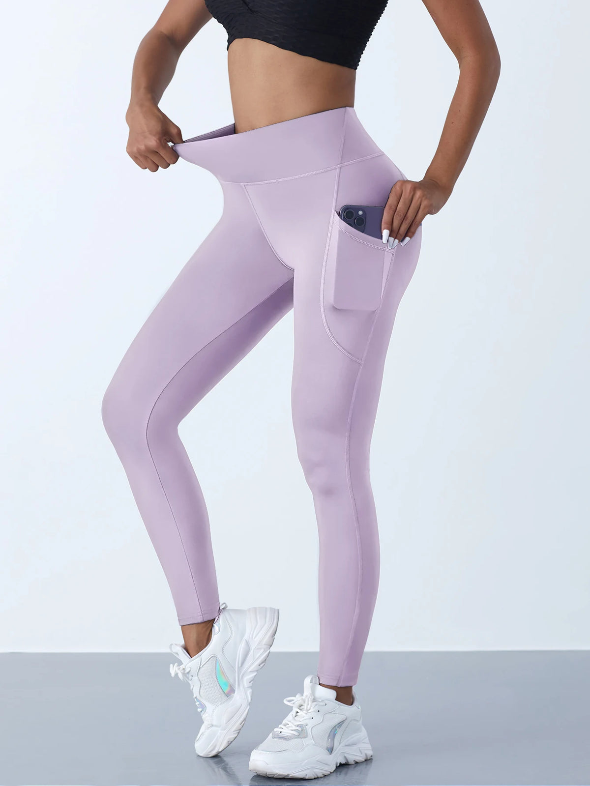 Legging Taille Haute Femme – Yoga, Fitness & Running avec Poches « 🎁 1 acheté = le 2ème à -15% »