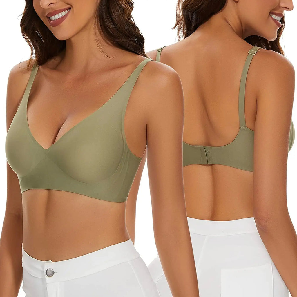 Soutien-Gorge Sans Armatures Confort Absolu 🎁 Achetez-en 1, le 2ème à -15% — Push-Up Invisible & Bretelles Réglables