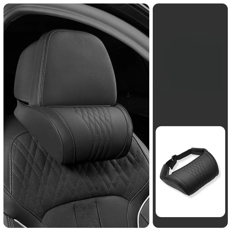 Conduisez Détendu, Arrivez en Forme » — Coussin Appuie-Tête Voiture à Mémoire de Forme