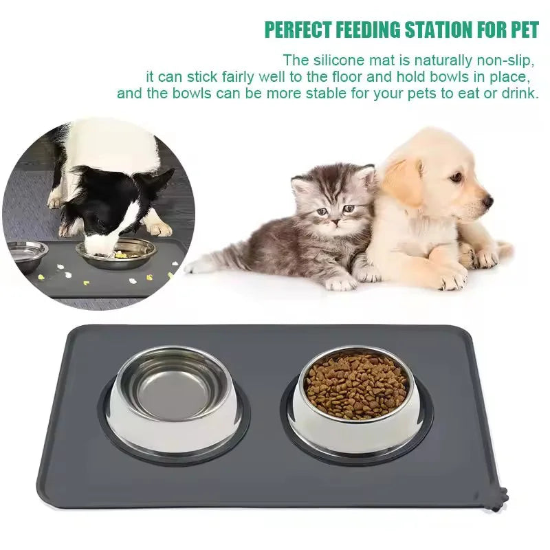 Napperon Silicone Imperméable pour Chat et Chien - 6 Coloris