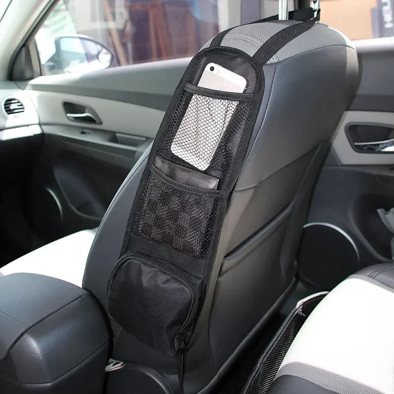 Organisateur de Siège de Voiture Multifonctionnel en Tissu Oxford – Sac de Rangement Multi-Poches avec Support Tablette et Protège-Siège pour Enfants
