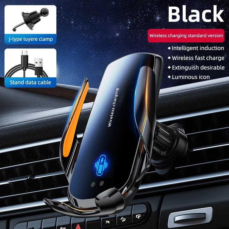 Support Téléphone Voiture avec Chargeur Sans Fil – Grille Aération – Rotation 360°
